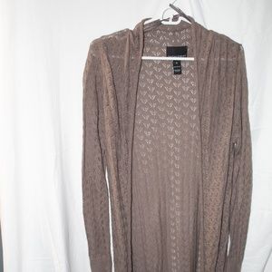 Cynthia Rowley Long Brown Cardigan